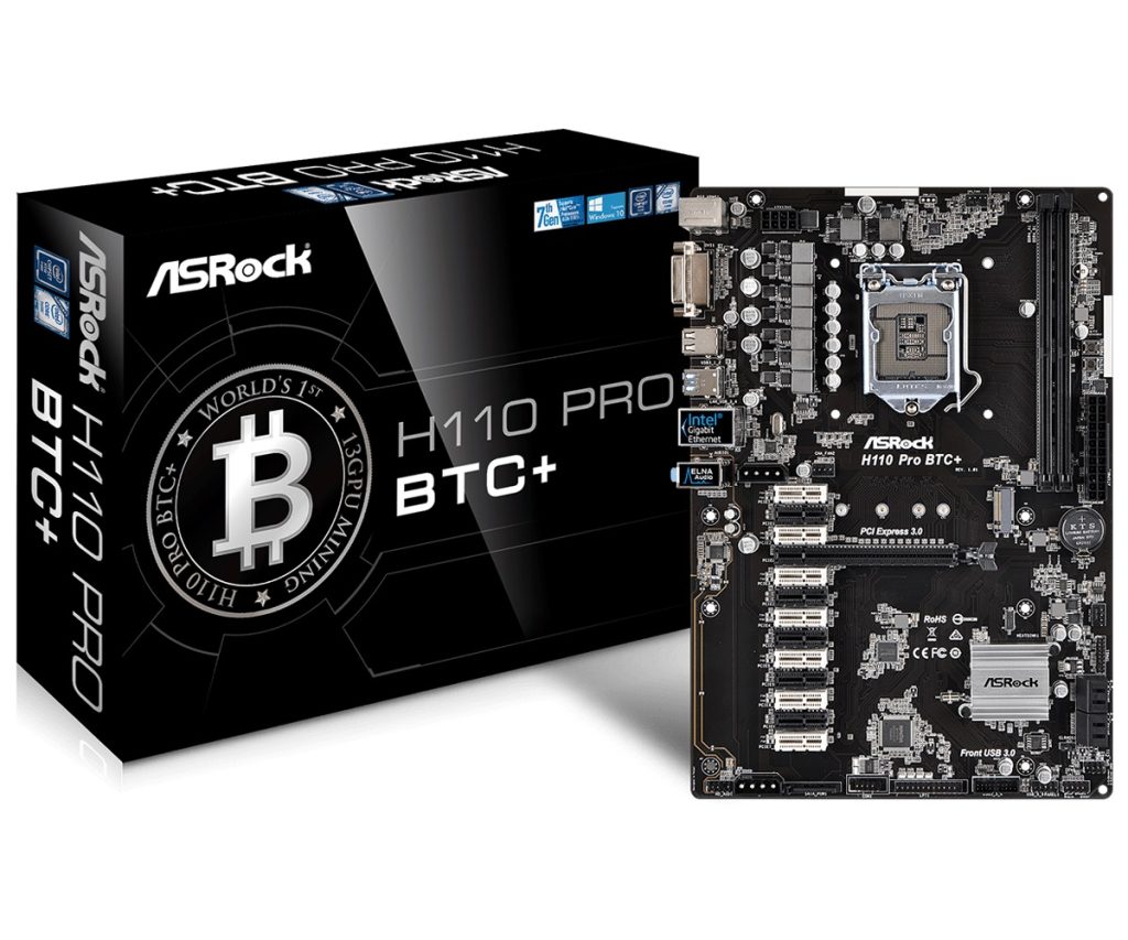לוח אם +ASRock H110 Pro BTC