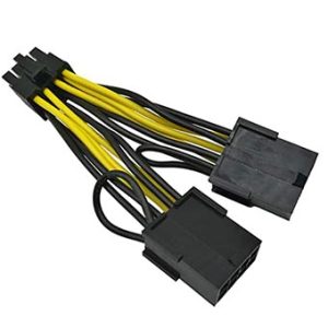 כבל מתאם מפצל חשמל לכרטיס טסלה  8 Pin לכרטיס מסך Nvidia Tesla power cable
