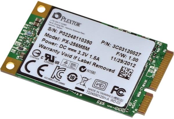 כונן פלאש אס אס די SSD מהיר - Plextor mSATA SSD - PX-256M5M תמונה 2