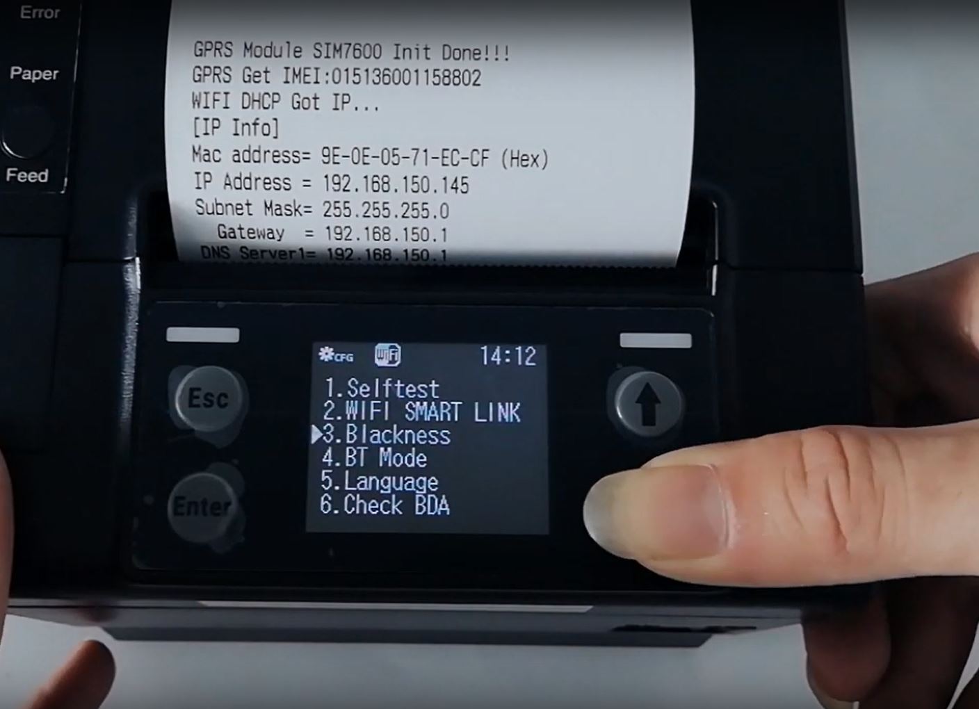 מדפסת תרמית HSPOS HS-C830ULWB 80mm AirPrinter LAN WiFi BT תמונה 4