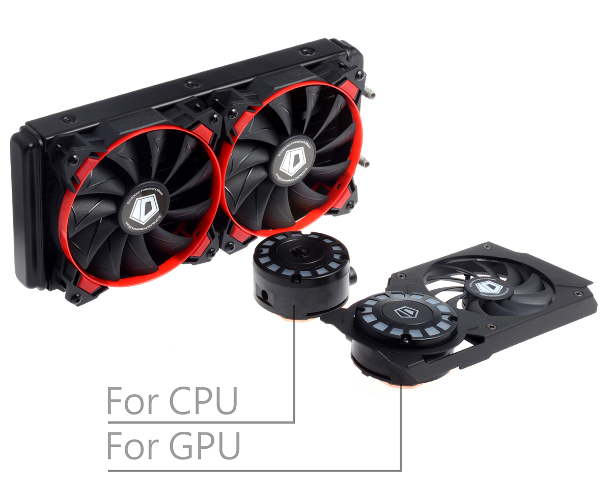 קירור נוזלי למעבד ולכרטיס מסך ID-COOLING HUNTER DUET תמונה 4