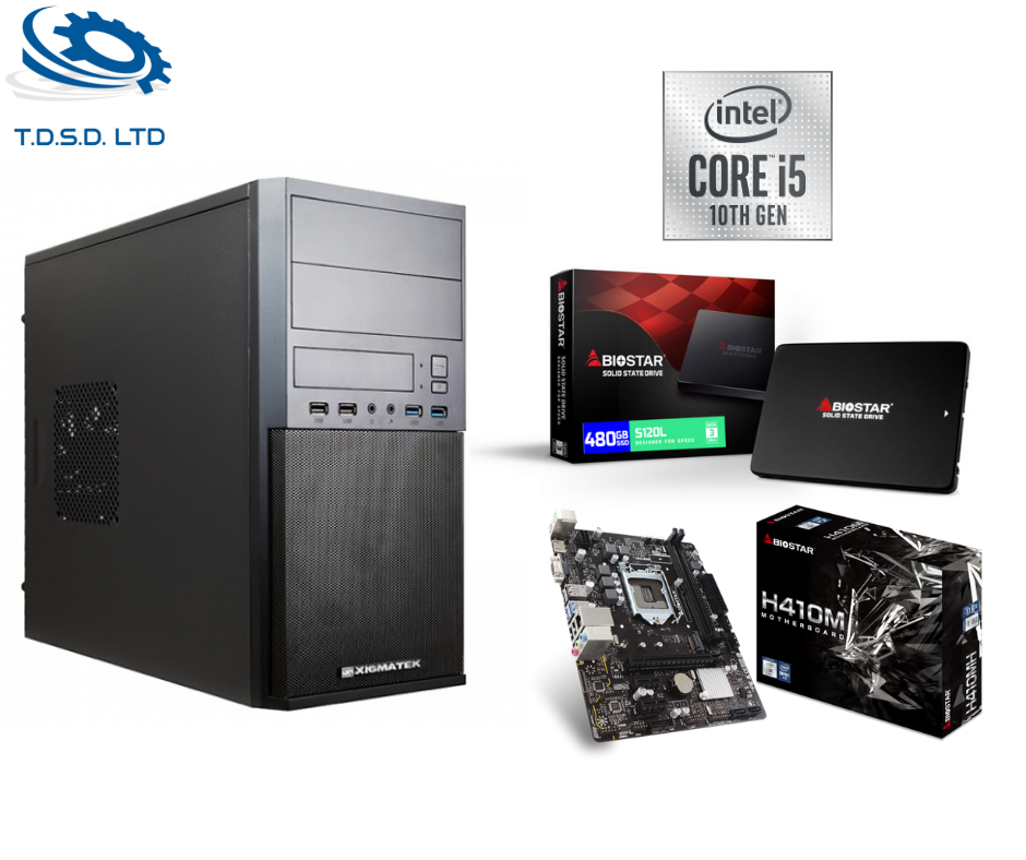 תחנת עבודה הכולל מעבד Intel i5, זיכרון DDR4 8GB, כונן SSD 480GB תמונה 2