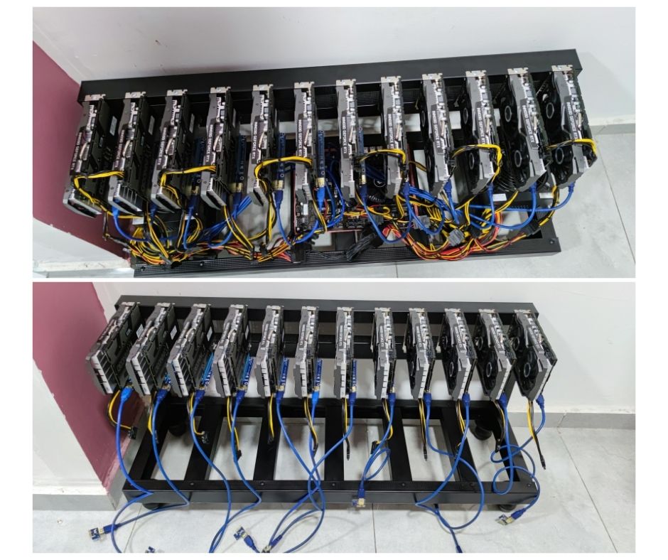 מערכת RTX2060 SUPER MINING לכריית מטבעות קריפטוגרפיים תמונה 2