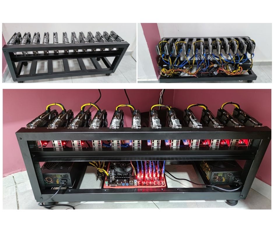 מערכת RTX2060 SUPER MINING לכריית מטבעות קריפטוגרפיים תמונה 4