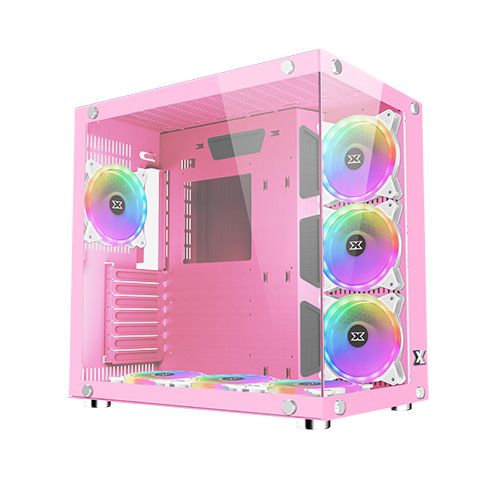מחשב נייח גיימינג ורוד מעוצב Intel i9 14Gen RTX4070 2TB SSD 32GB תמונה 2