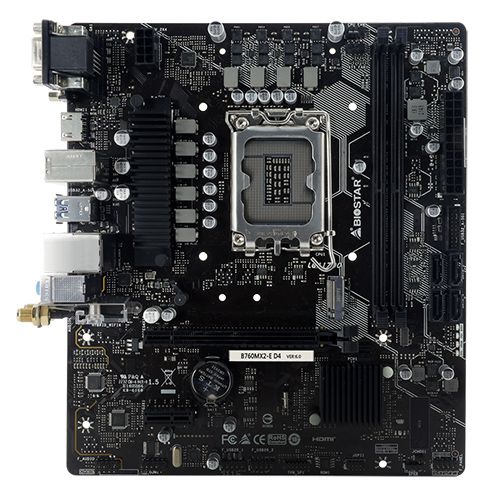 לוח אם BioStar B760MX2-E D4 VGA+DVI+HDMI תמונה 3