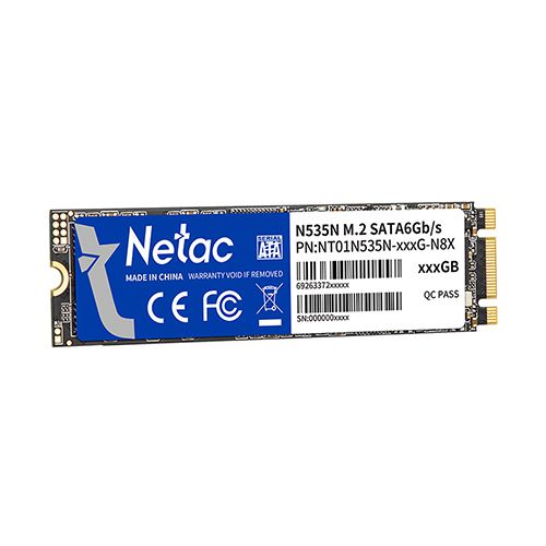 כונן SSD פנימי NeTac SSD N535N 512GB M.2 2280 SATA NT01N535N-512G-N8X תמונה 2