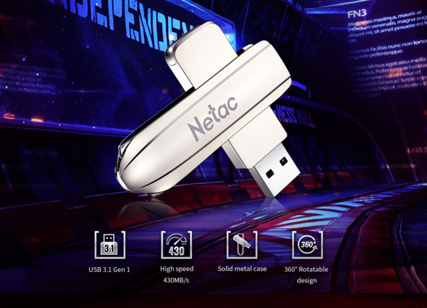 פלאש דרייב Netac U389 USB 3.1 128GB תמונה 3