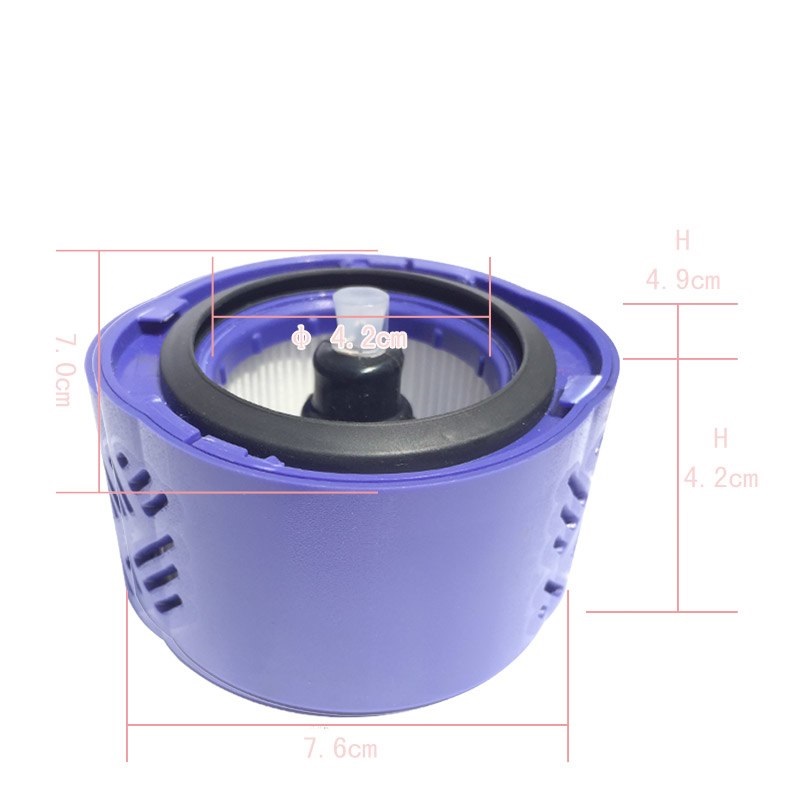 זוג פילטרים למנוע אחורי לשואב אבק דייסון Dyson Post Motor Filter V6 תמונה 2