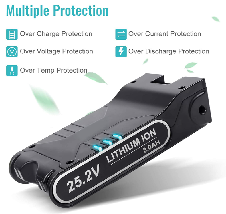 סוללה נטענת לשואב אלחוטי שארק SHARK Battery 3000mAh תמונה 4