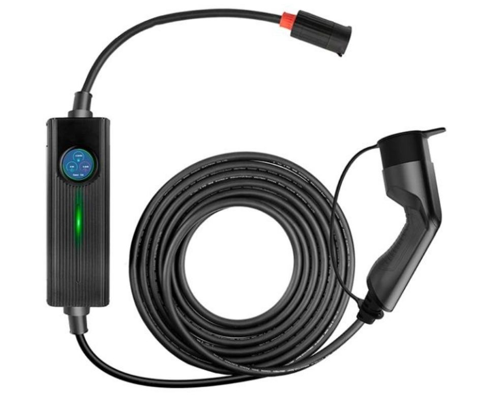 מטען נייד לרכב חשמלי כולל צג PORTABLE EV CHARGER 16A תמונה 4