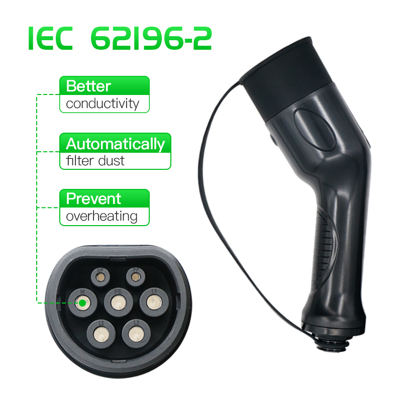 מטען נייד לרכב חשמלי כולל צג PORTABLE EV CHARGER 16A תמונה 3