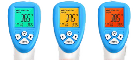 מדחום דיגיטלי אינפרא אדום למדידה ללא מגע BR-9908C עם אישור בדיקה FDA תמונה 4