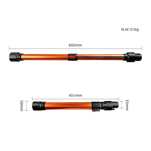 מוט צינור טלסקופי לשואב אבק דייסון בצבע כתום Dyson Wand V7/V8/V10/V11 תמונה 3