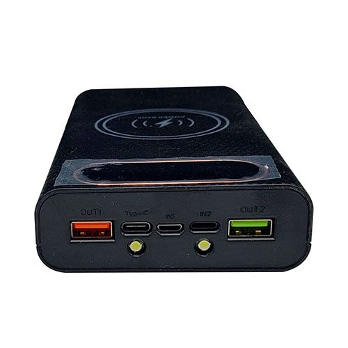 סוללת גיבוי ניידת עד 18000 mAh 24000 mAh כולל טעינה אלחוטית תמונה 2
