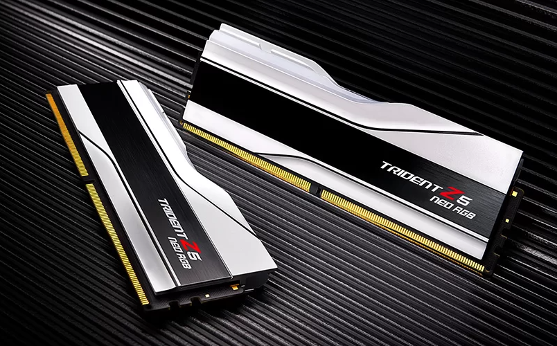 זיכרונות G.Skill DDR5 F5-6400J3039G16GX2-TZ5NRW 2X16GB 6400MHz AMD Trident Z5 Neo White תמונה 3