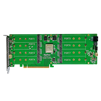 בקר HighPoint Driverless SSD7540 4xM.2 NVMe PCi3.0 Raid 0,1 Bootable תמונה 3