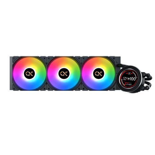 קירור נוזלי למעבד Xigmatek FROZR-O II 360 ARGB AIO Liquid Cooler LCD Pump תמונה 2