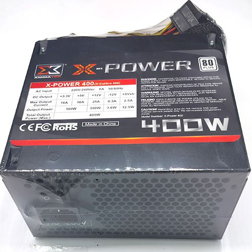 ספק כוח למחשב נייח Xigmatek X-POWER 400W +80 PSU תמונה 3