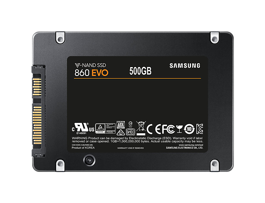 כונן SSD פנימי Samsung EVO 860 MZ-76E500BW 500GB SATA3 תמונה 3