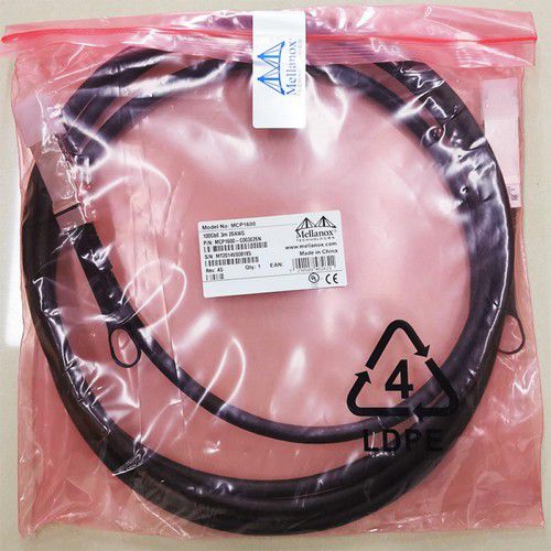 כבל אופטי מלאנוקס Mellanox MCP1600-C003 100GbE QSFP28 Direct Attach Cable תמונה 2