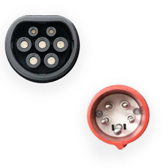 מטען נייד תלת פאזי לרכב חשמלי קיט (11KW)Braumers 3x16A כולל מתאם לשקע ביתי תמונה 3