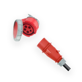 מטען נייד תלת פאזי לרכב חשמלי קיט (11KW)Braumers 3x16A כולל מתאם לשקע ביתי תמונה 4