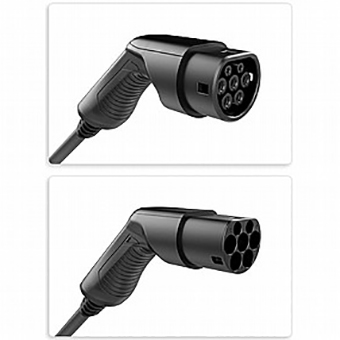 כבל טעינה לרכב חשמלי 5 מטר תלת פאזי Braumers EV CHARGING CABLE Type 2 to Type 2 TPE תמונה 2