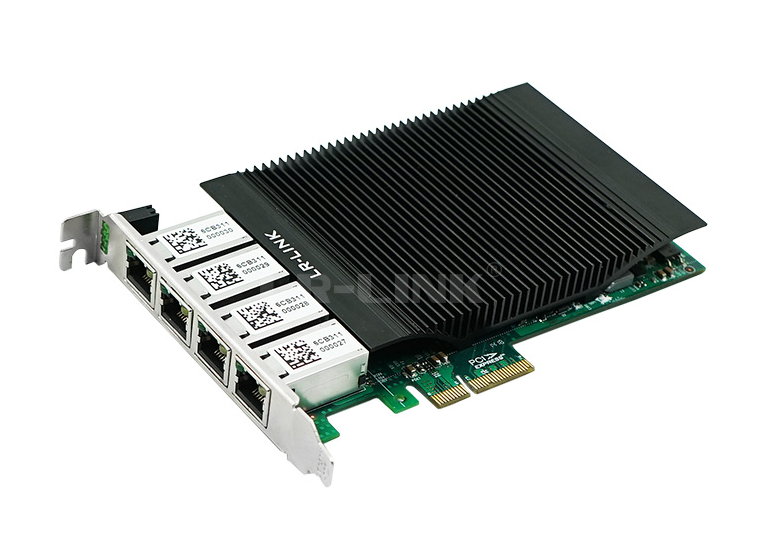 כרטיס רשת LR-LINK LRES2004PT-POE PCIe 1Gbx4 PoE 95W תמונה 2