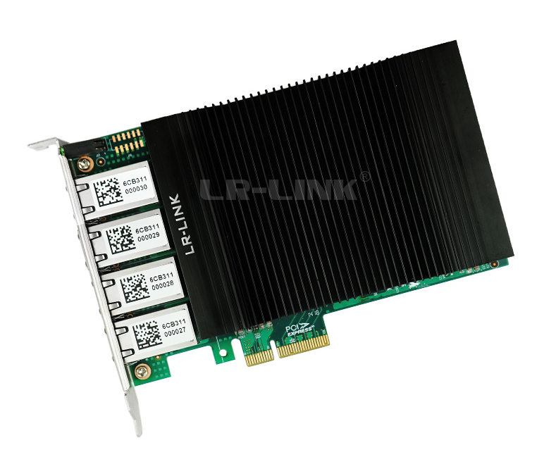 כרטיס רשת LR-LINK LRES2004PT-POE PCIe 1Gbx4 PoE 95W תמונה 4