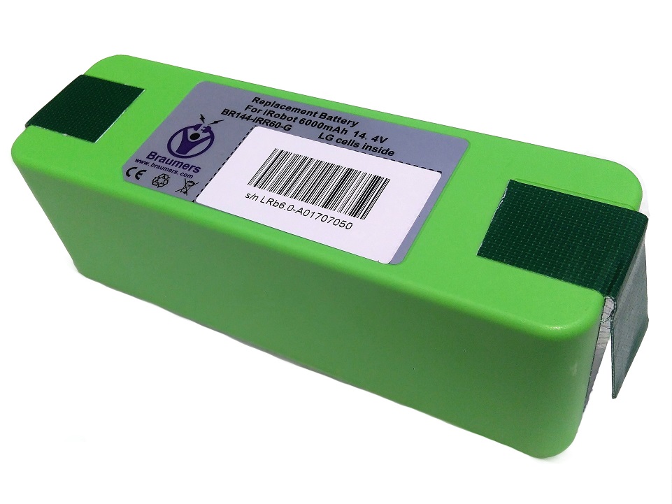 סוללה נטענת לשואב אבק רובוטי איי רובוט רומבה 630 iRobot Roomba 6000mAh 14.4V תמונה 2