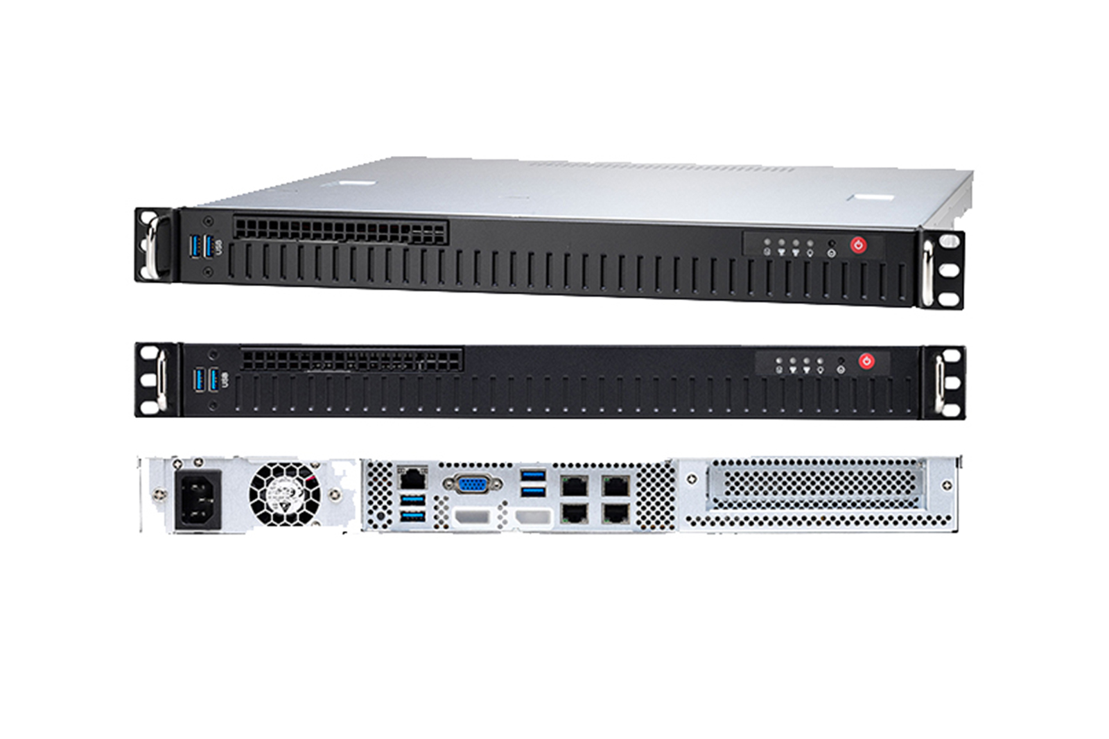 1U שרת כניסה Xeon E-2200 עם עומק קצר Thunder CX GX38-B5550 תמונה 2