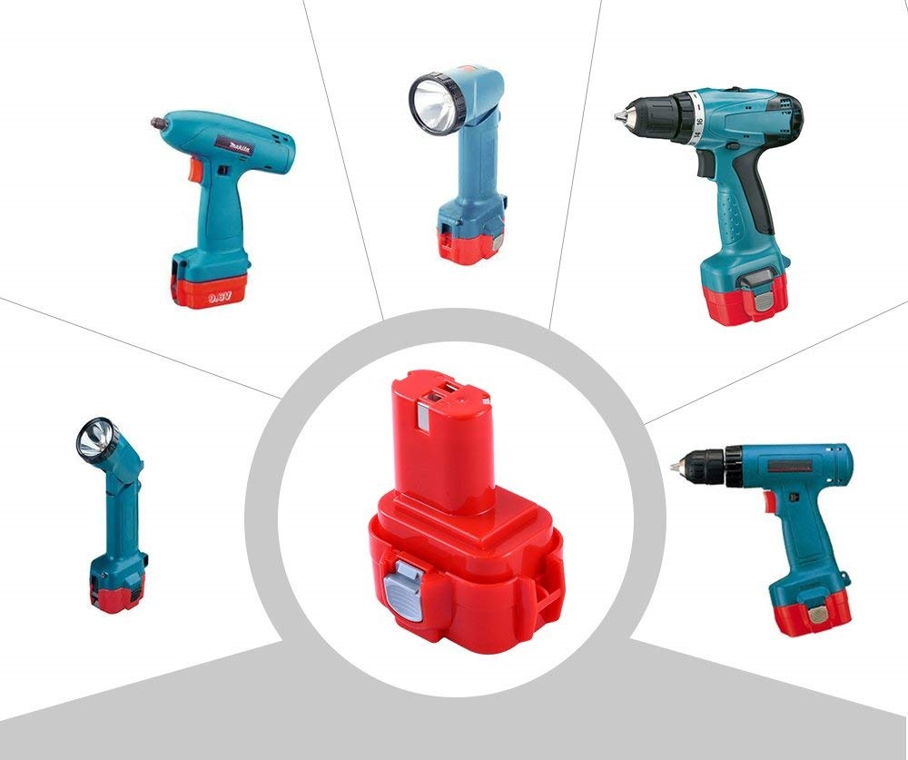 סוללה תואמת מקיטה Makita Ni-MH 9.6V 3000mAh תמונה 2