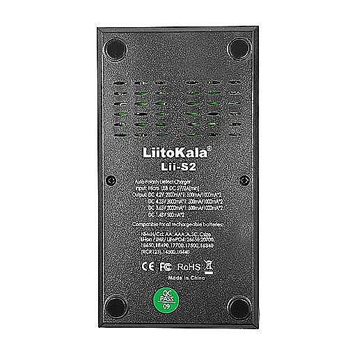 קיט מטען סוללות ליתיום חכם LiitoKala Lii-S2 עם זוג סוללת Sunpower 21700 תמונה 3