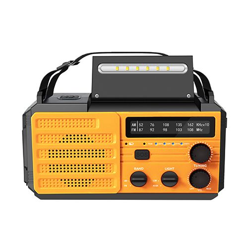 מכשיר הישרדות רב-תכליתי פנס חירום רדיו fm מטען לטלפון תמונה 3