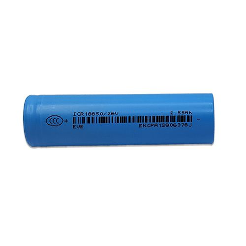 100 סוללות ליתיום נטענות 18650 EVE 2550mAh 3.6V תמונה 2