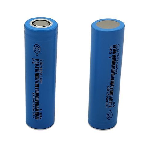 100 סוללות ליתיום נטענות 18650 EVE 2550mAh 3.6V תמונה 3